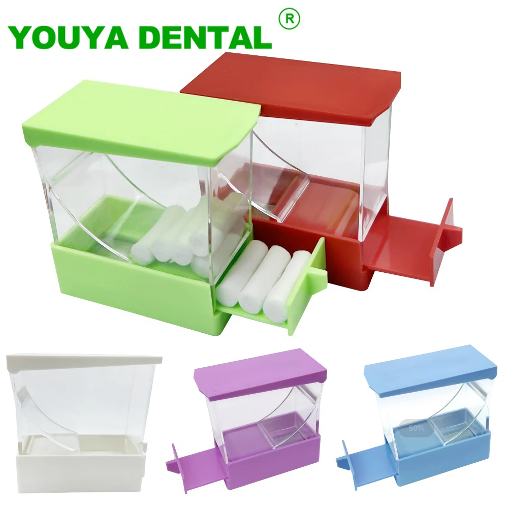 Dental Cotton Storage Box Cotton Roll Dispenser Holder Pull-Out Drawer Orthodontic Cotton Roll Organizer Dentistry Lab Products