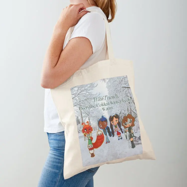 

Winter Snow Friends Tote Bag shopper bag women tote bag woman tote bags men female