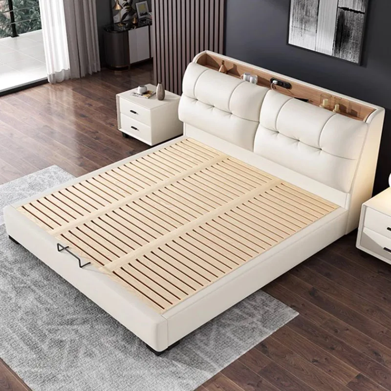 

Modern Nordic Modular Double Bed King High End Twin Bedroom Double Bed Aesthetic Wood Girl Camas Matrimonial Home Furniture