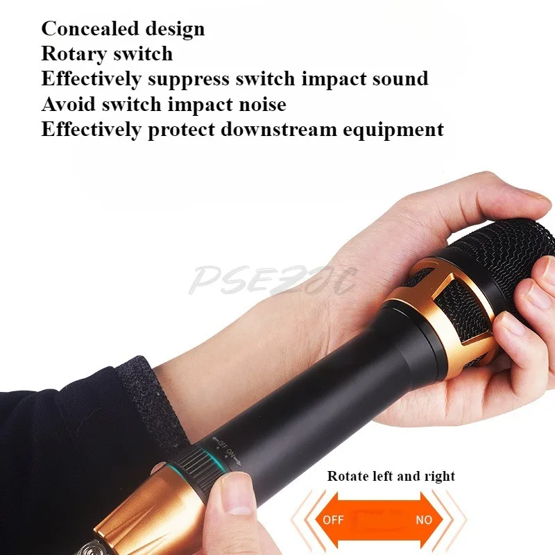 Home KTV Microphone with 5-meter Cable for Singing Wired Microphone Amplifier Audio DVD Computer Sound Card Karaoke