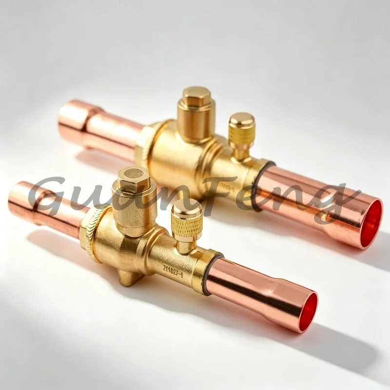 Manual Refrigerant Ball Valve, 6-54mm Welded Port Stop Valve for AC Cold Storage Pipeline