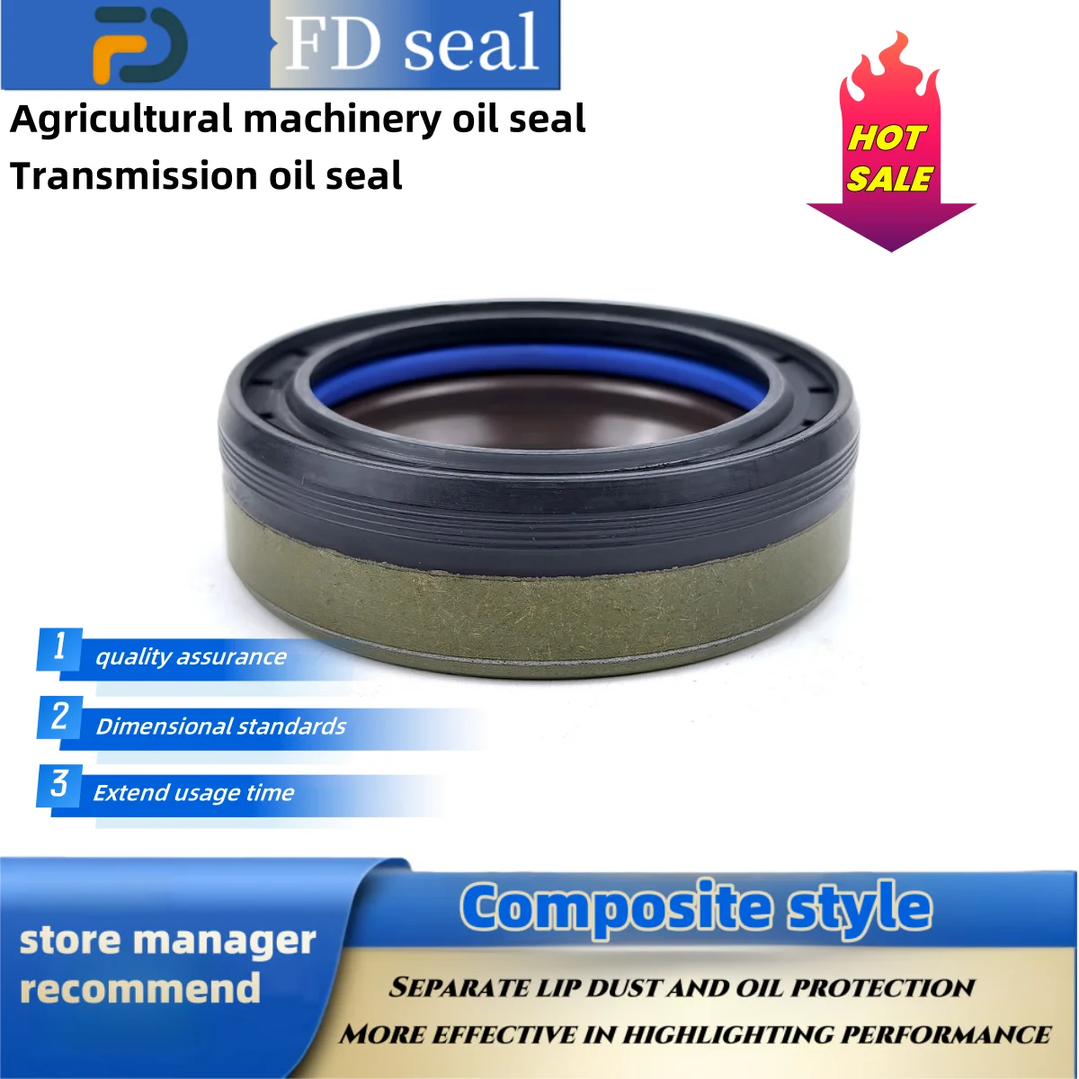 

NBR+AU Shaft Seal 48*65*19mm 12036965B Tractor Gearbox Seal COMBI Drive Shaft Accessory Repair Tool Gasket ISO 9001 2008