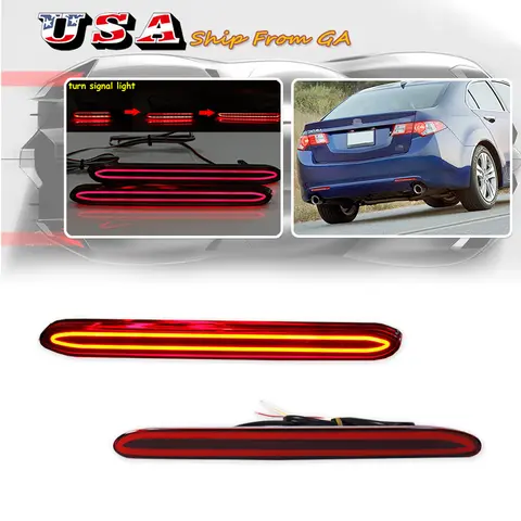Per Honda Accord Odyssey CR-V Acura TSX Elemento LED Paraurti Posteriore Riflettore Luce Indicatore di Direzione Avvertimento Parti di Automobili Lampada Freno Nebbia