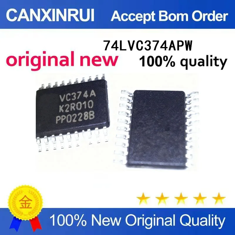 (5-100 Pieces) Brand new original 74LVC374APW VC374A TSSOP20 spot chip IC