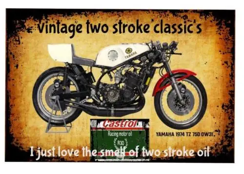 Metal Tin Signs  750 OW31 Vintage two stroke Classics shed garage mancave