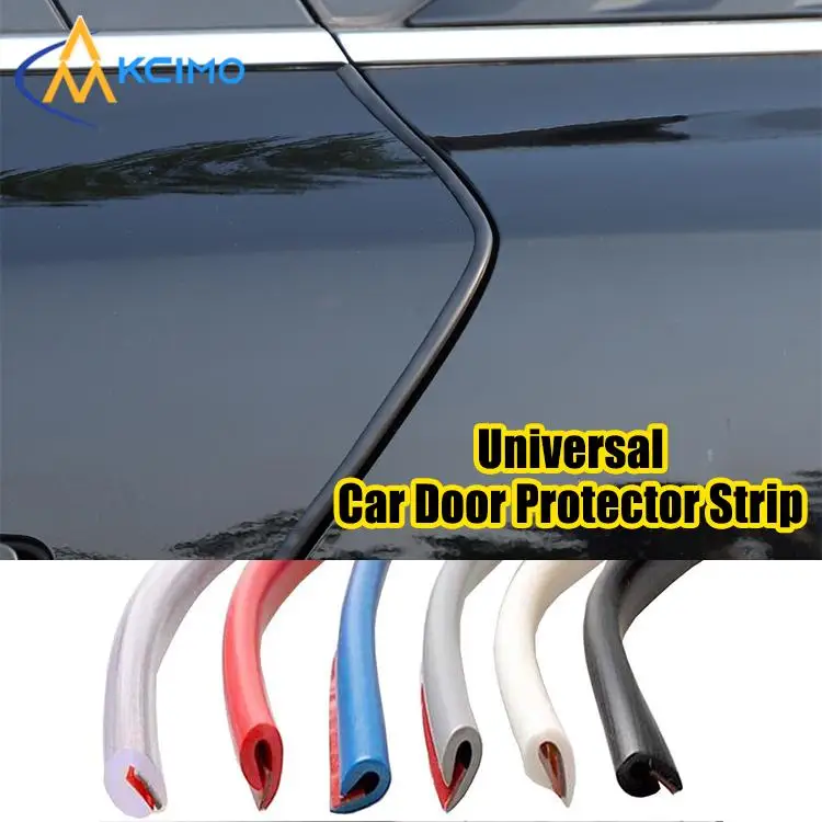 

5M 8M 10M Car Door Edge Sealing Strip Scratch Protector Rubber Anti-collision Seal Trim Auto Styling Soundproof Flexible Sticker
