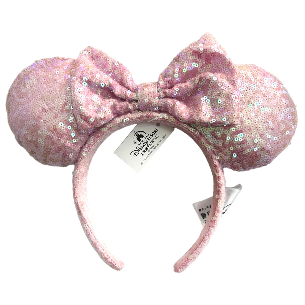 ディズニーミッキーマウスヘッドバンドハロウィン純粋なスパンコール耳アリーブンパーティーヘアウェアコスプレ大人/子供ヘアアクセサリー女性のための