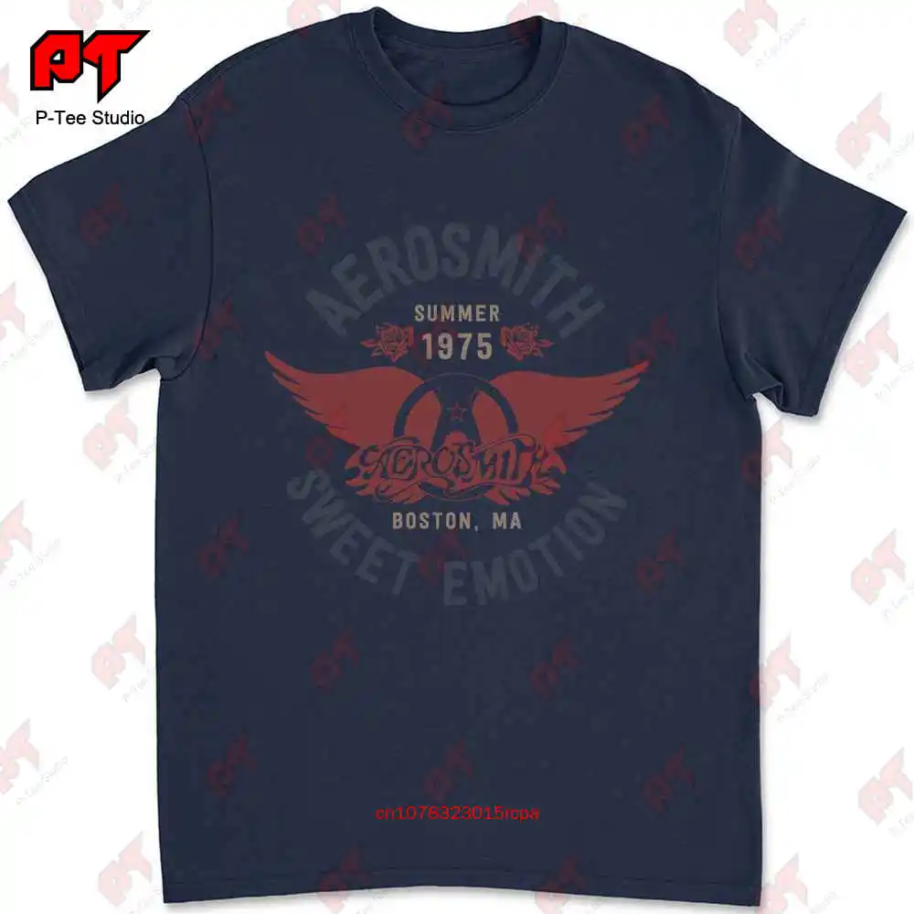 Aerosmith Official T Shirt Sweet Emotion Black Cotton AI5Z