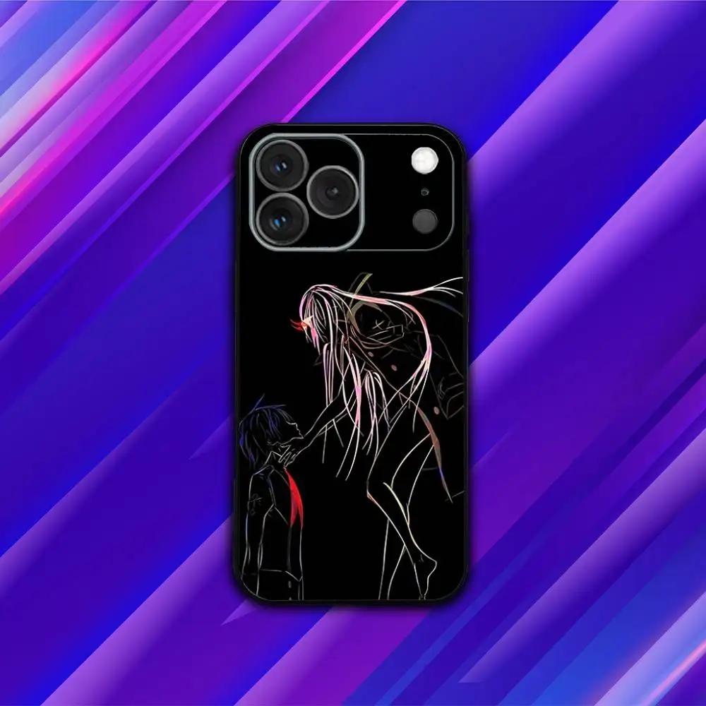 Z-Zero Anime T-Two Phone Case For iPhone 17,16,15,14,13,12,11,Pro,Max,Plus,X,XS,SE4,E,Mini,Soft Black Case