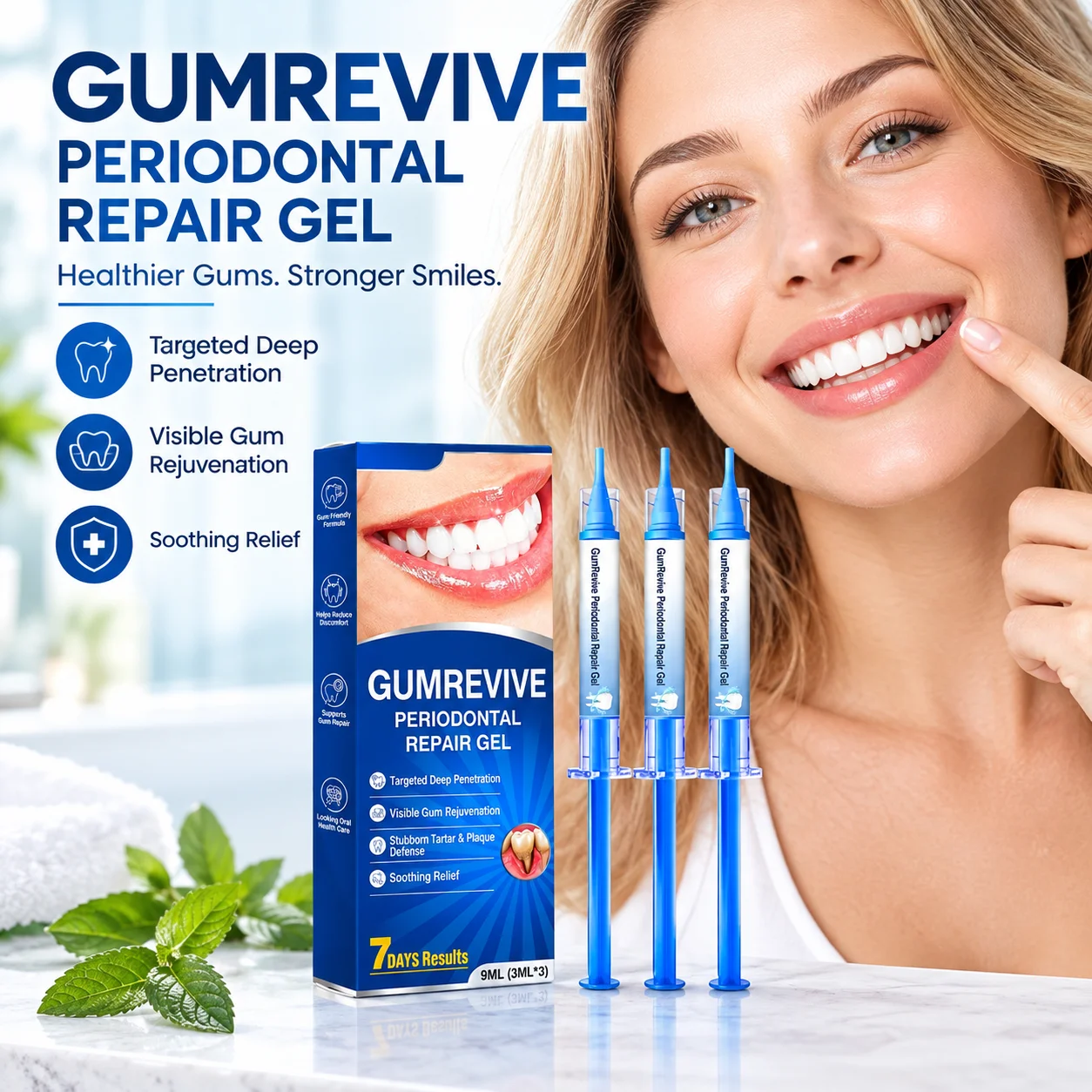 3 قطع من جل إصلاح اللثة لدعم ص - مراجعة Teeth Whitening Gels وسعره