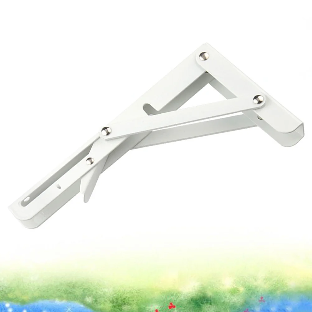 

Foldable Triangular Steel Brackets Wall Mounted Heavy Duty Shelf Support Strong Load Bearing Durable Anti Corrosion Easy