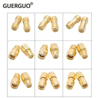 Adaptador SMA de montaje, conector macho a RP SMA hembra, ángulo recto, Coaxial RF, GPRS, WIFI, 3G, 4G, 5G, Anten, 1 unidad