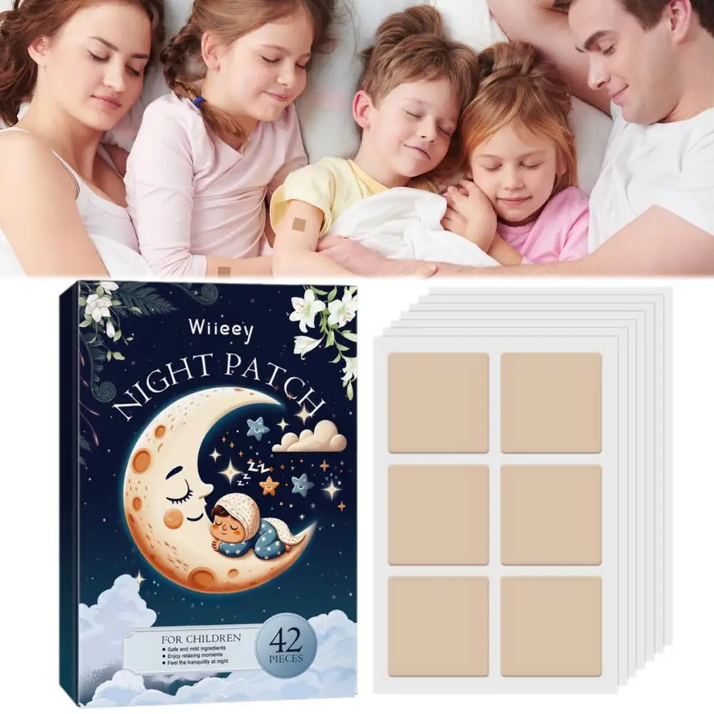 

42Pcs Sleep Patches For Adults Kids Gently Sleep-Aid Patch Insomnia Relief Faster Relaxation Stickers Improve Insomnia