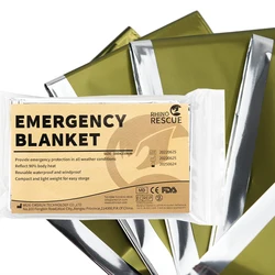 Emergency Blankets -Space Blanket Survival kit Camping Blanket. Perfect for Outdoor, Hiking, Survival, Marathons or First Aid