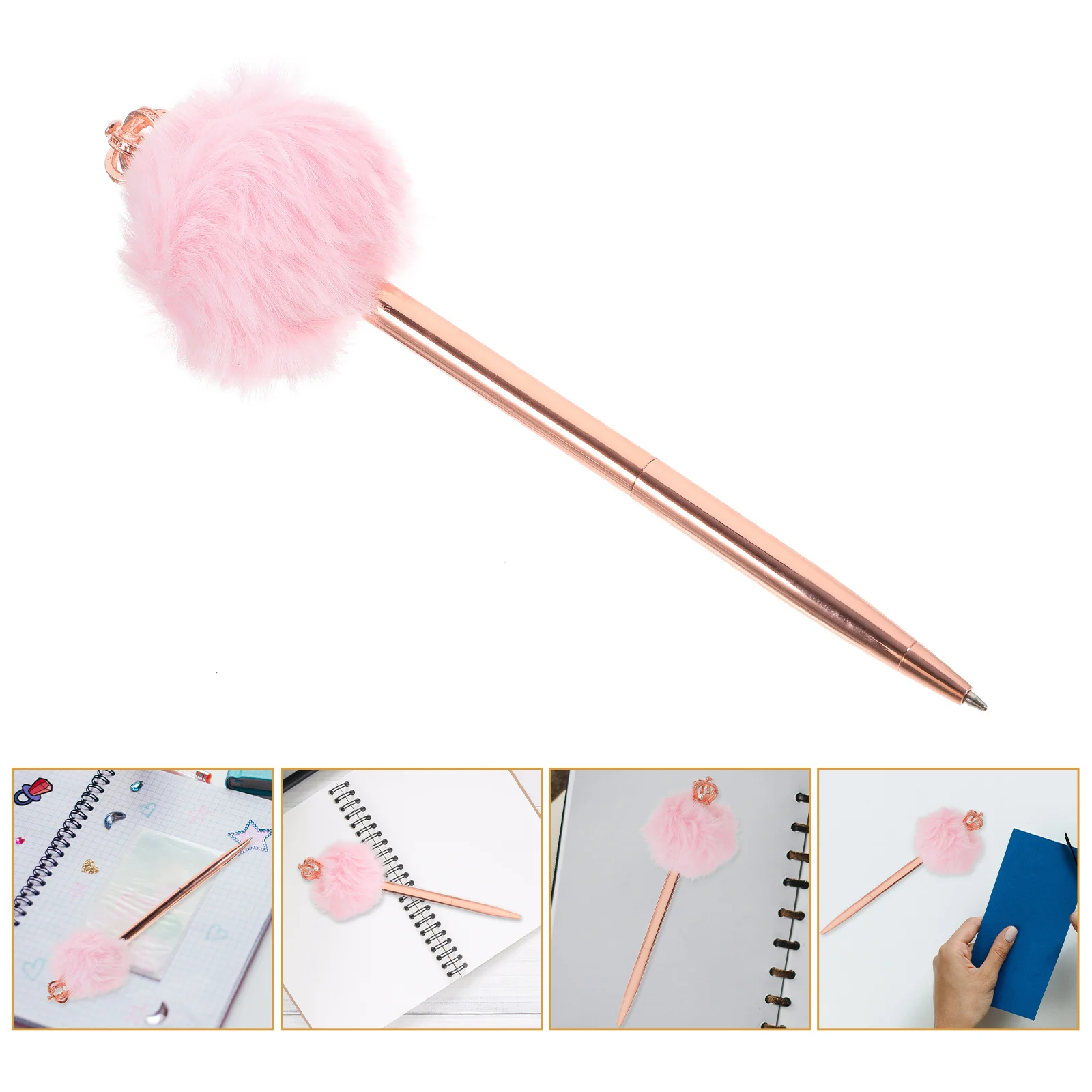 

2Pcs Students Sign Pens Fast Dry Ballpoint Pen Smooth Writing Decorative Portable School Office Supplies Creative Gifts