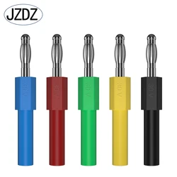 JZDZ 5pcs 4mm Banana Plug Ended 2mm Female Banana Socket Nickel Plated Cable Wire Adapters Electrical Connectors  J.20012