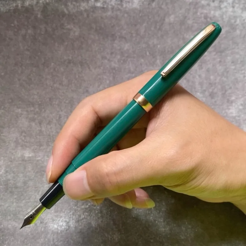 

Перьевая ручка с золотой звездой и зеленым иридием, серебряная ручка с чернильным наконечником F 0,5 мм, легкая ручка для письма и учителя, ручка для каллиграфии