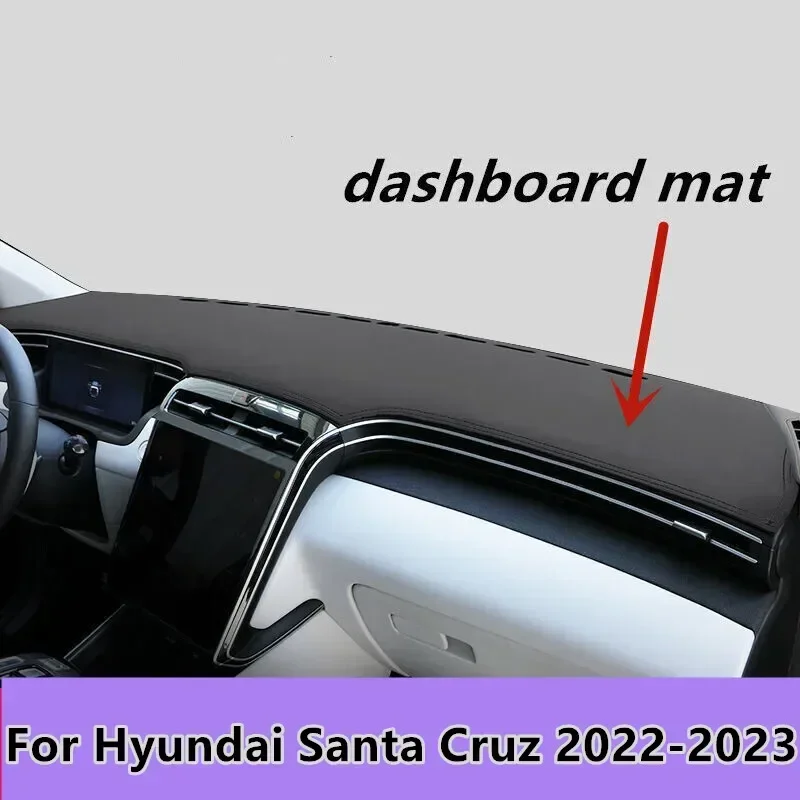 

Left Hand Drive PU Leather Car Dashboard Cover Dash Protector Mat Dashmat For Hyundai Santa Cruz 2022 2023