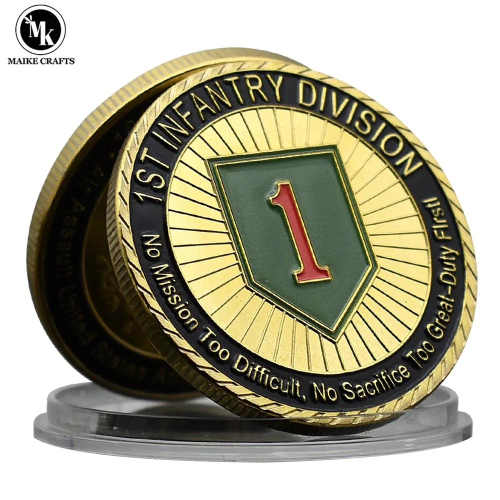 1st Infantry Division Gold Coin United States Air Force Challenge Coin Commemorative Gifts