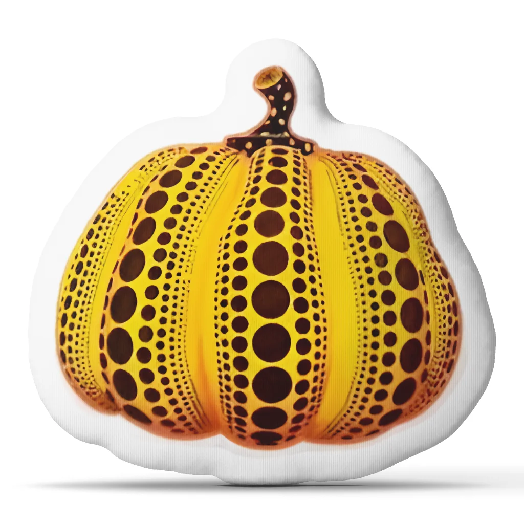 Pumpkin Polka Dot Yayois Kusamas Cushion Irregular Stuffed Throw Pillow Home Decor Gift Sofa Bed