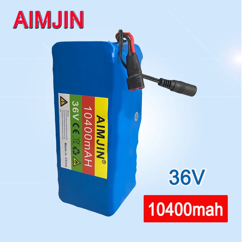 

36V Battery Pack 10400mAh 10S4P lithium batteries 18650 10.4Ah 600W 500W 450W 350W 250W for E-bicycle Electric Car Kick Scooter