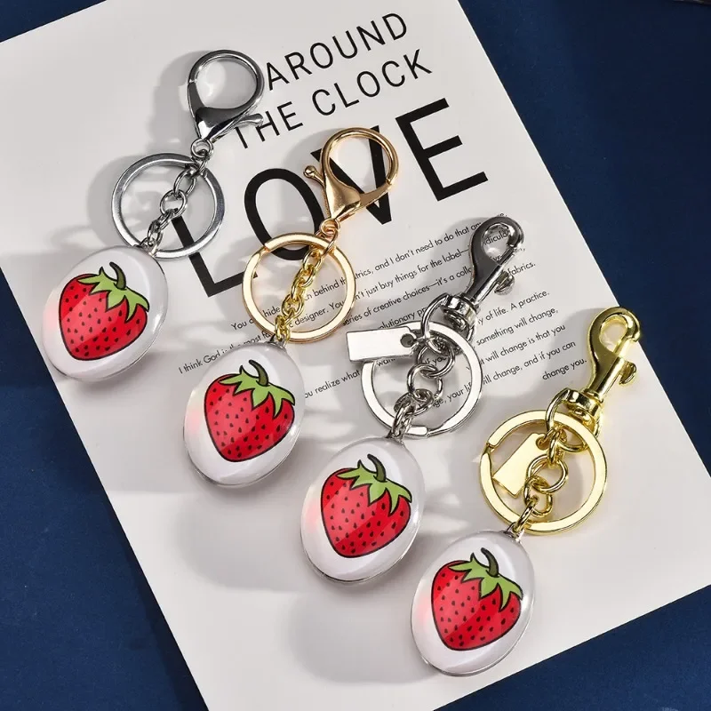 

Brand-new fashionable bag pendant, fashionable crystal simulated fruit strawberry keychain bag pendant