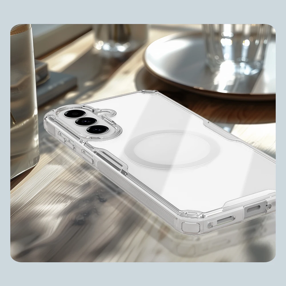 Etui Nillkin do Samsung Galaxy A57 A56 A55 5G, twarda obudowa PC+TPU, ochrona z poduszkami powietrznymi, odporna na zarysowania, przezroczysta osłona na telefon. — zdjęcie produktu 5