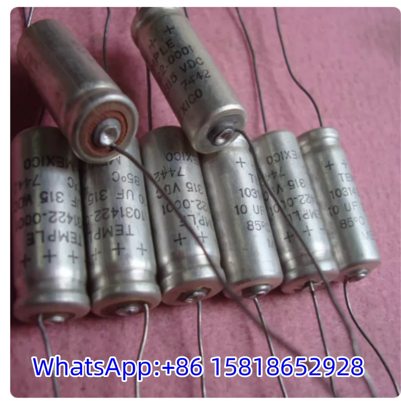 2pcs 315V 10UF replacement for 200V 250V US TEMPLE high-end high-voltage tube amplifier vintage axial capacitor