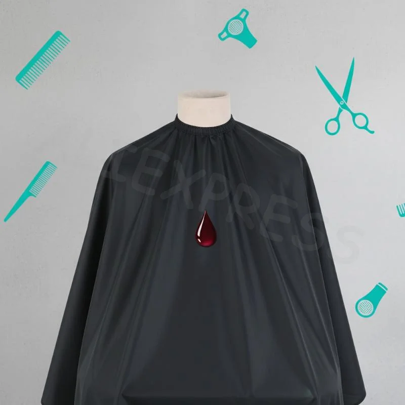 Waterproof Hair Cutting Collar Barber Cape Hairdressing Colouring Cloth Hair Dye Gown Perm Baking Oil Cap Tool for Haircut