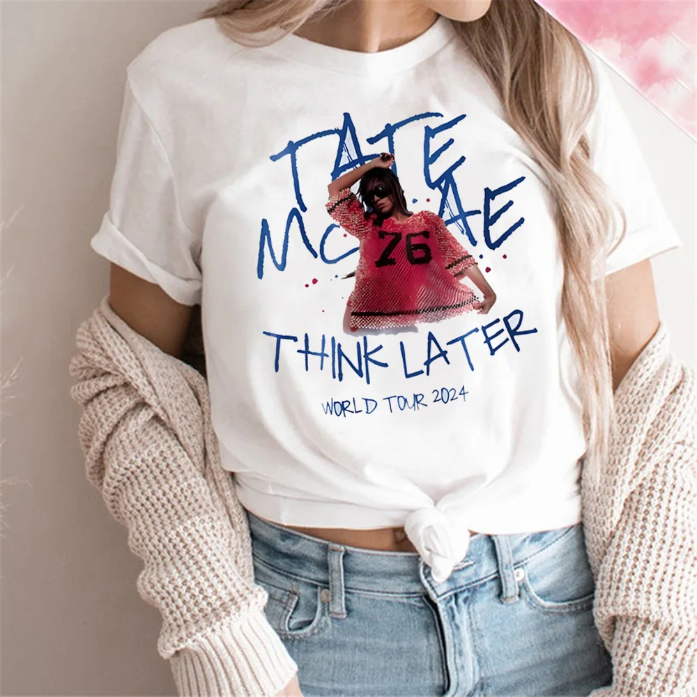 Tate Mcrae Tee women funny streetwear t-shirts girl 2000s clothes