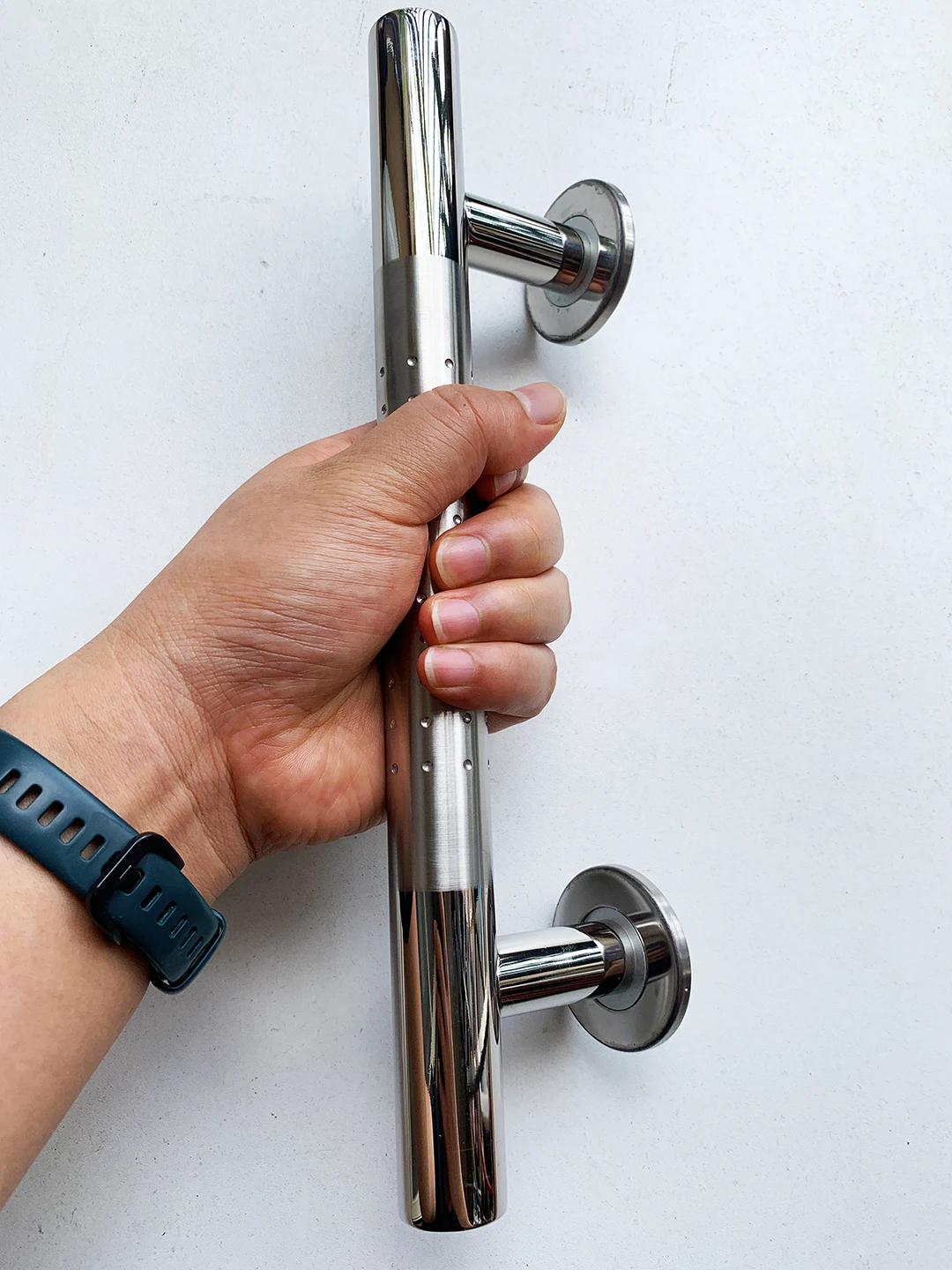 Imagem -05 - Polimento 304 Grade de Puxar Lidar com a Única Instalação Lateral Maçaneta da Porta para Portas de Madeira Metal Ferragem Pa381 Aço Inoxidável