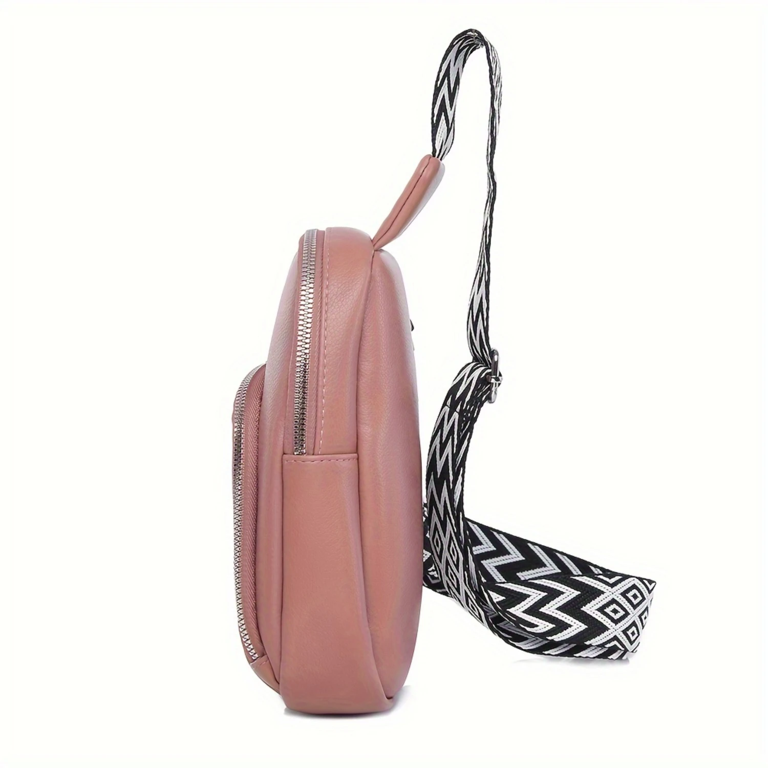 Women's Small PU Leather Sling Bag, Fashionable Casual Crossbody Fanny Pack, Shoulder Strap Backpack For Travel