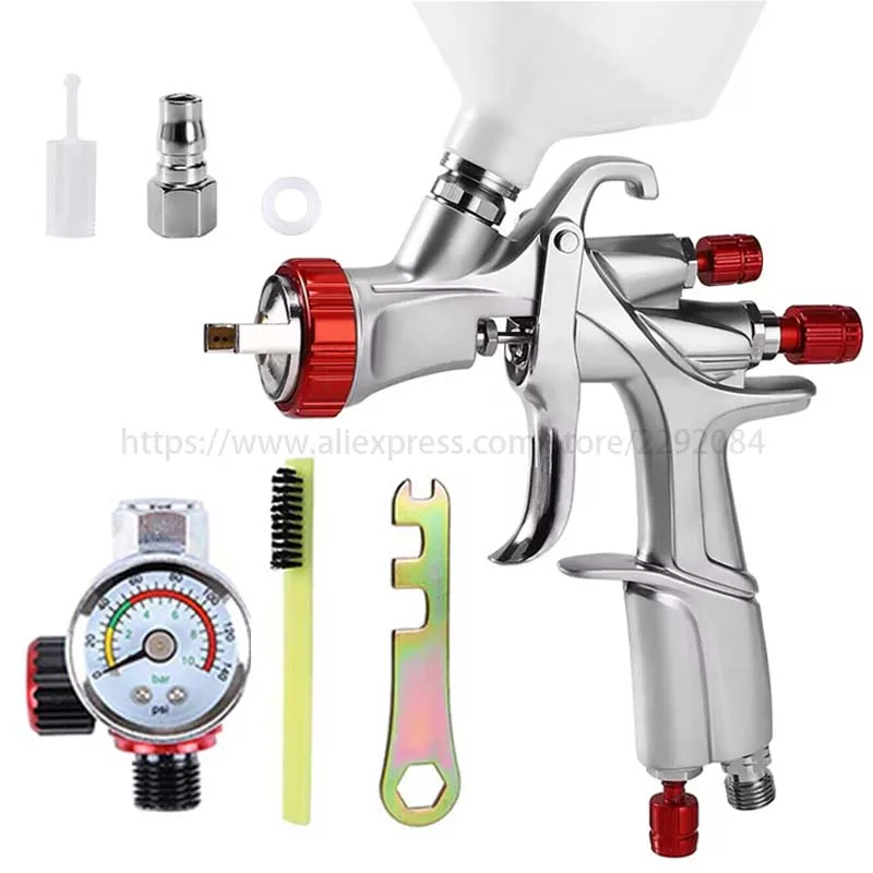 

High Quality LVLP Spray Gun 600C Paint Sprayer 1.3mm Nozzle Paint Gun Water Gun Professional Air Spray Gun Airbrush For Car