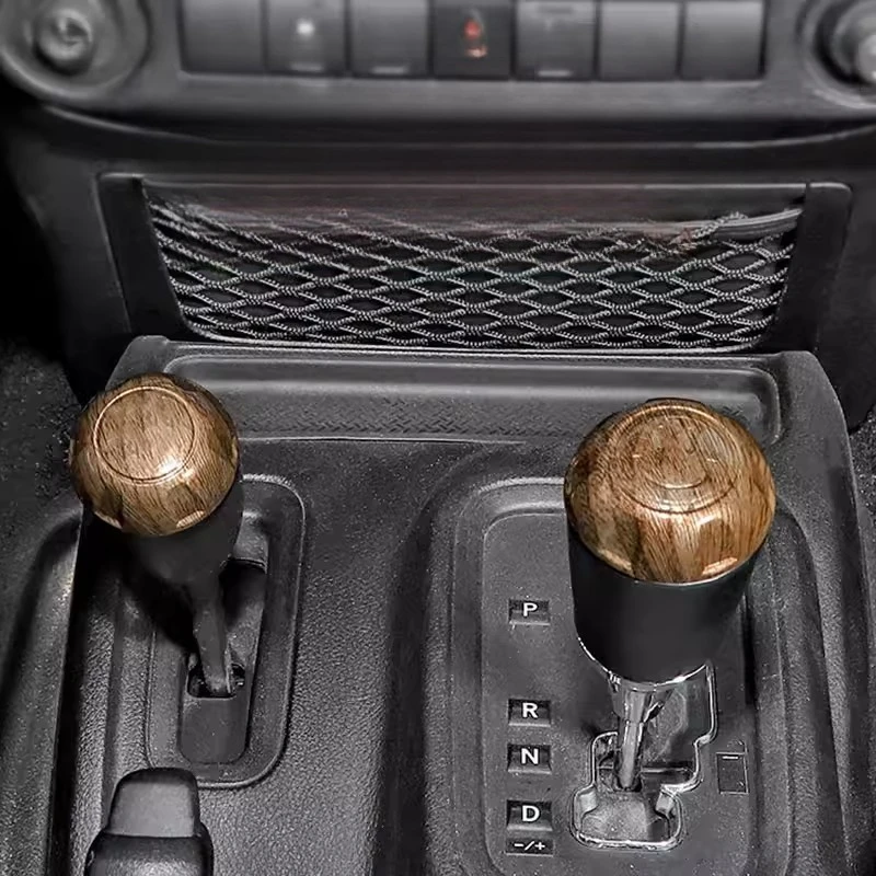 

Gear Shift Knob & Handbrake Cover Trim for Jeep Wrangler JK 2011-2017Interior Decoration Accessories Gear Shifter Handbrake Trim