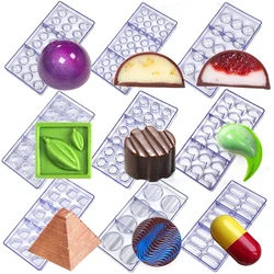Chocolate Mold Polycarbonate Chocolate Candy for Baker Trays Pans Confectionery Bakery Baking Pastry Tools