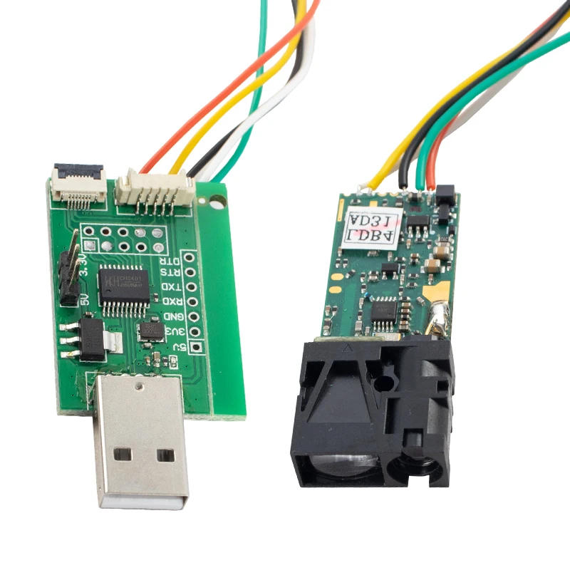 Small Range Laser Distance Sensor High Accuracy Range Laser Sensor 1mm Micro Short Laser Distance Sensor 5 M
