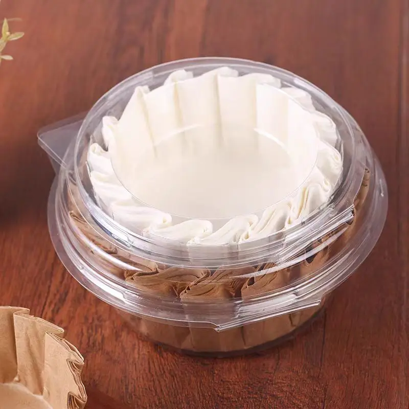 50/100Pcs Cake Pan Liner for Baking, Disposable Paper Cake Pans Nonstick Paper Molds, Pie Pineapple Pound Cakes Parchment Paper