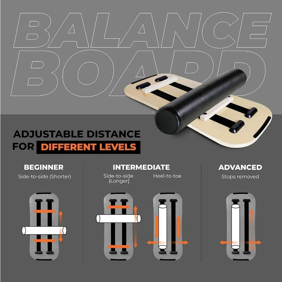 مدرب ركوب الأمواج مع سدادات قابلة للتعديل لتعزيز الاستقرار وتدريبات القوة الأساسية مثالي لركوب الأمواج على الجليد #4