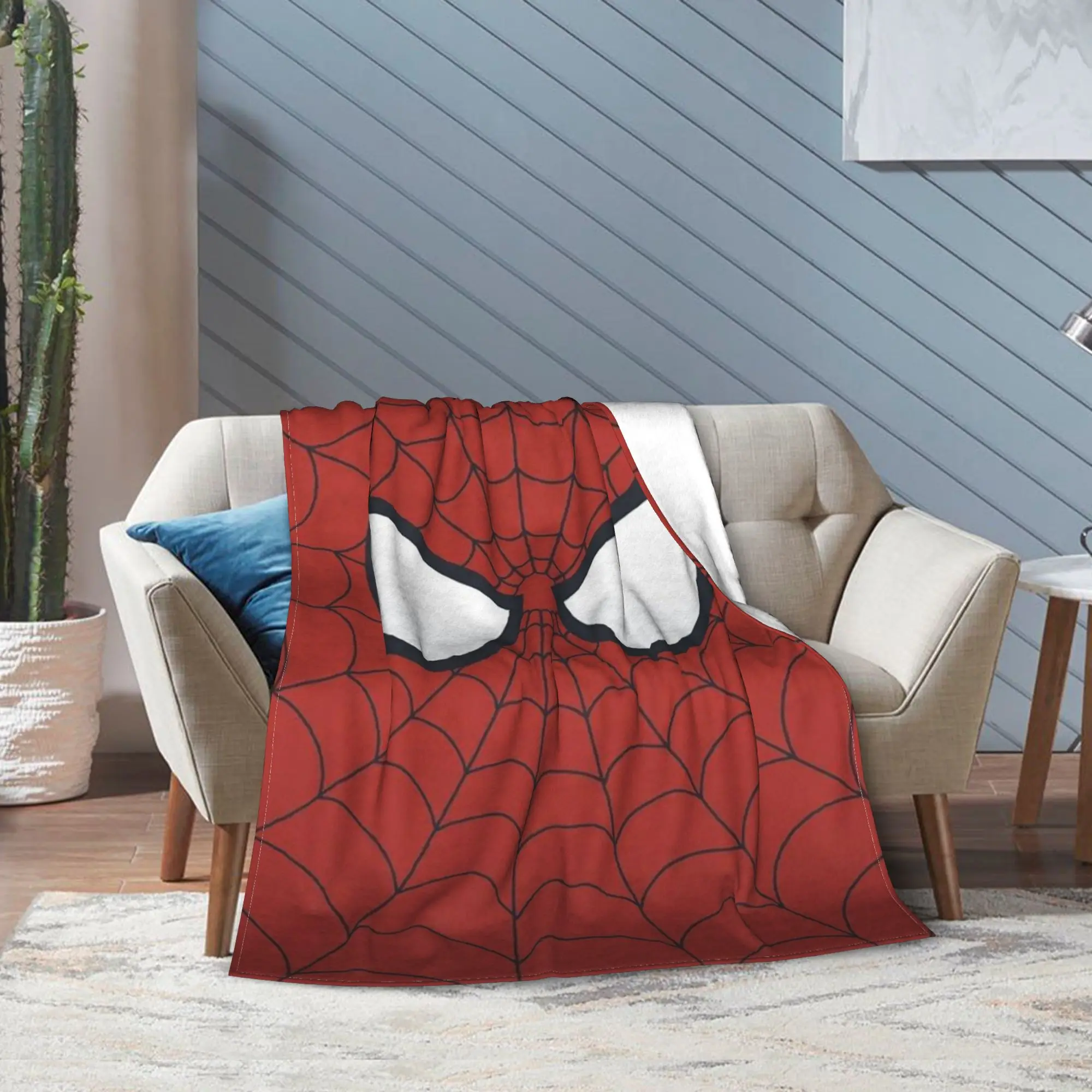 

Одеяла Человека-паука, фланелевое винтажное мягкое одеяло для домашнего ресторана, весна-осень