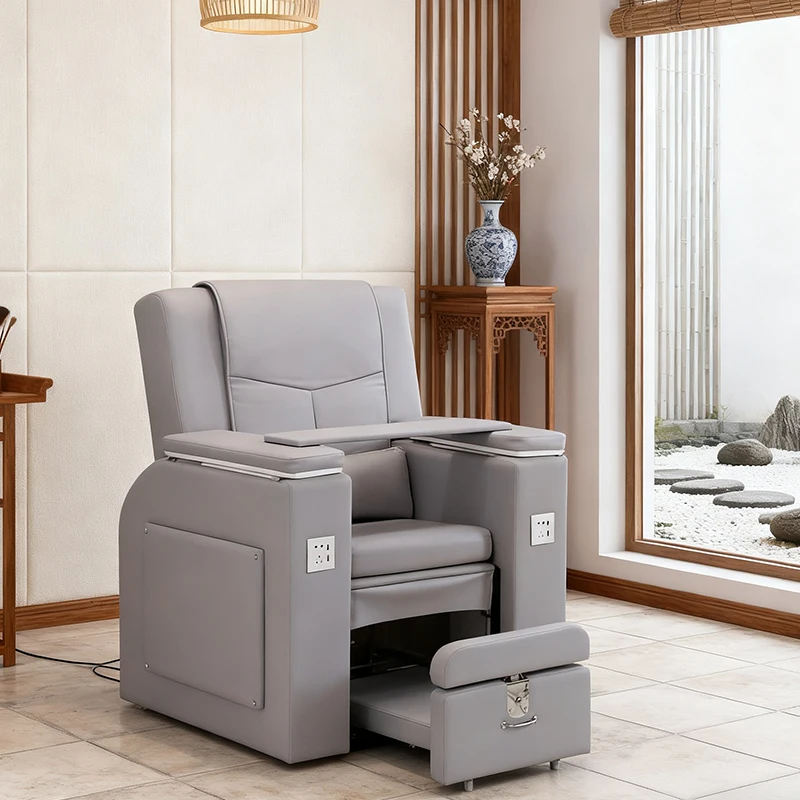 

Электрический перевернутый многофункциональный прочный массажный стол, светильник для маникюра из нержавеющей стали, современный коммерческий