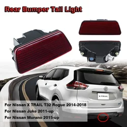 1PCS Rear Bumper Tail Light Red Fog Lamp Brake With Blub  For Nissan X TRAIL T32/ TIIDA  14-18 QASHQAI 15-20 / INFINITI G35 QX50