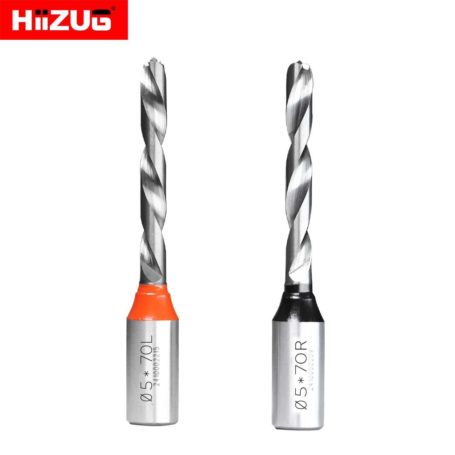 5x70mm Solid Carbide Drill Bit 10mm Shank L / R Rotation for Wood Board Furniture Drilling TCT Brad Point Boring Bit