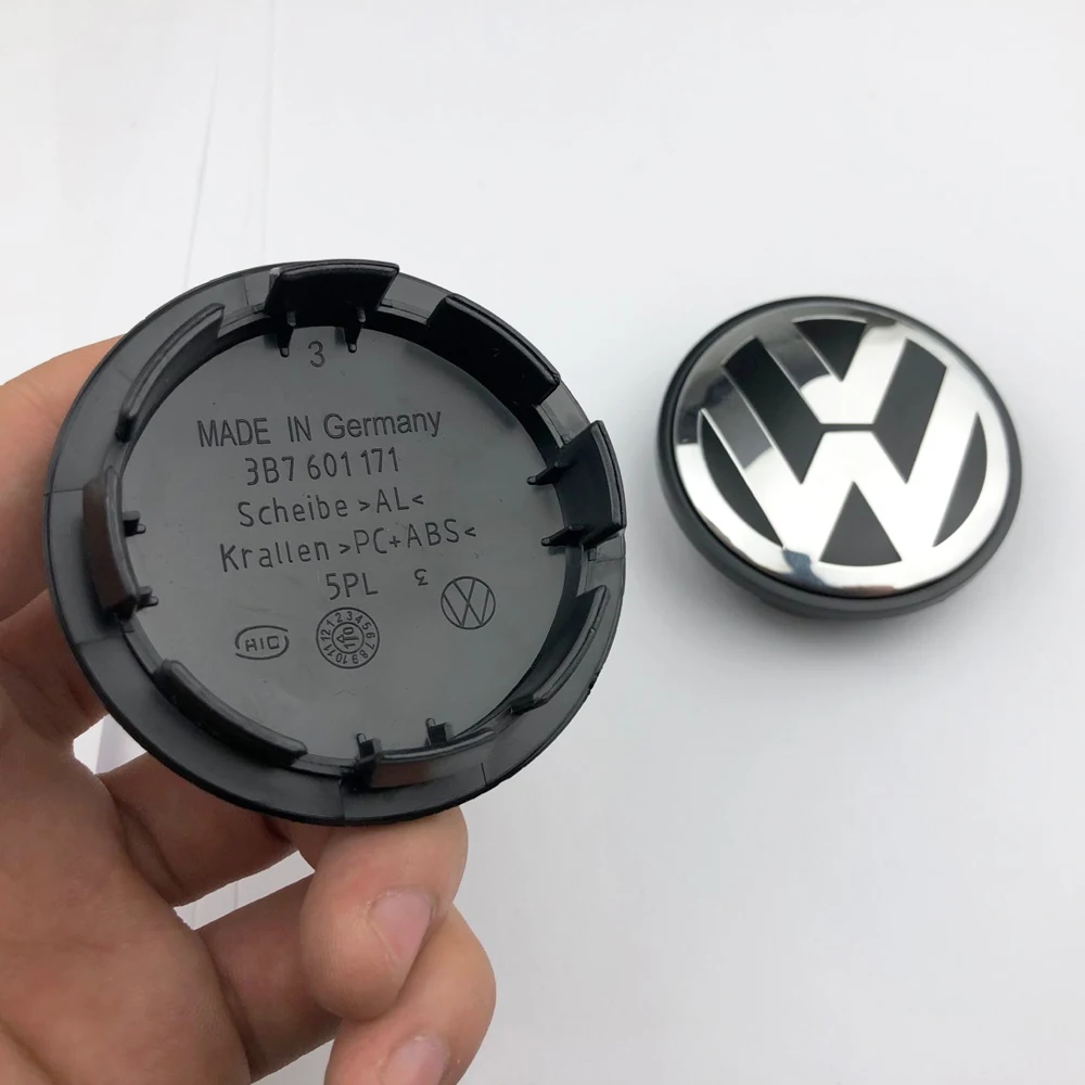 4pcs 55mm 56mm 65mm 70mm Car Styling Wheel Center Cap Hub Covers Badge Accessories For VW Volkswagen Golf 3B7601171 1J0601171