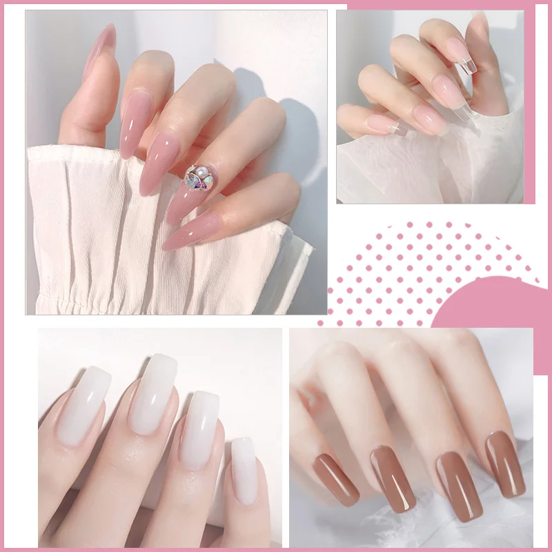 Nagelverlängerungs-UV-Gel-Set, 15 ml, schnelles Aufbau-Verlängerungsgel mit Nägeln, UV-Lampe und Top-/Basislack für Maniküre, Salon, Kunst, Heimwerker-Werkzeuge