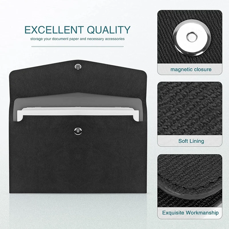 A4 Pu Leather Document Cases,A4 Snap Button Document Folder,Business Pu Leather A4 Pocket,Document Organizer