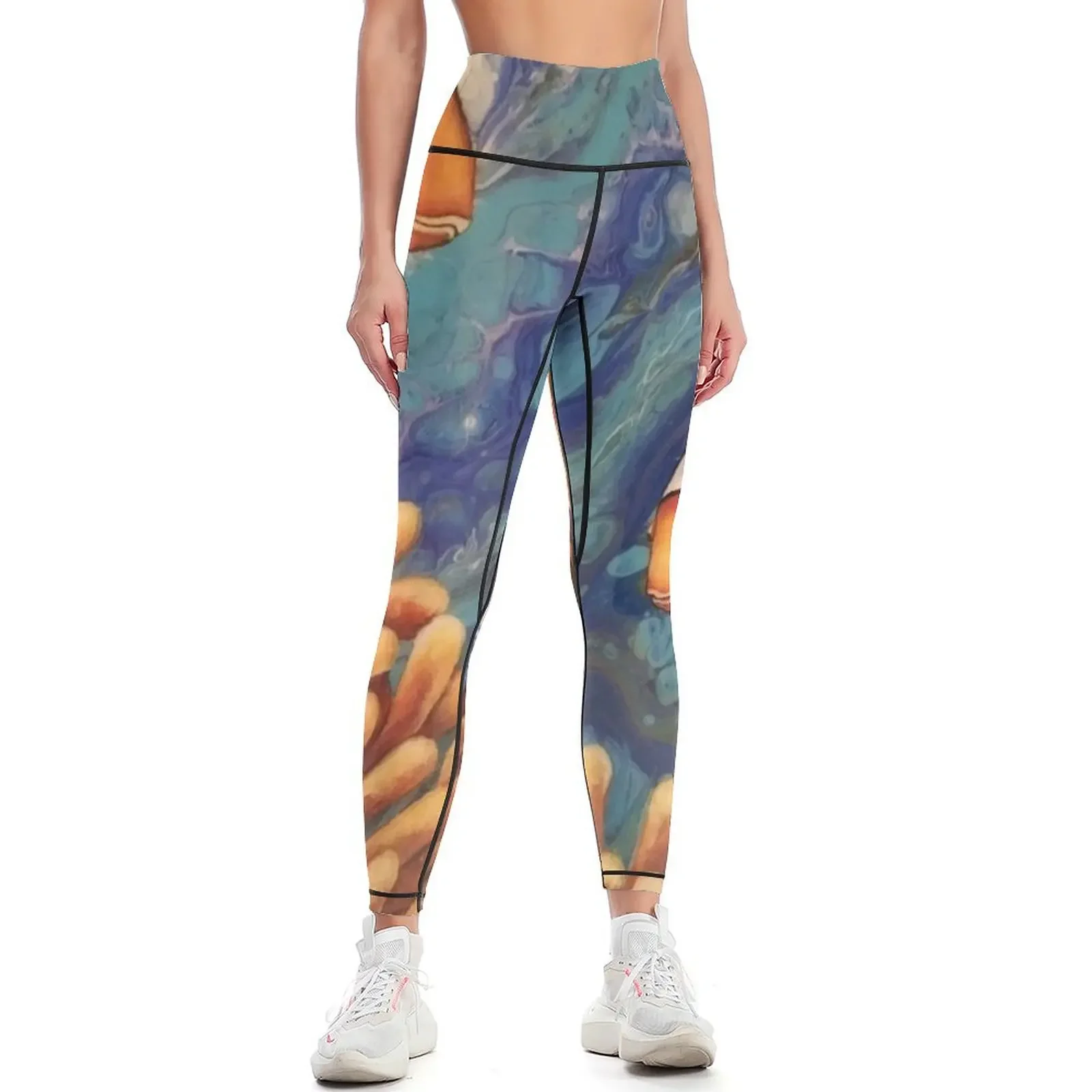 

Bright little Clown Fish Leggings Women's sports Women sports sporty woman push up sports for gym Womens Leggings