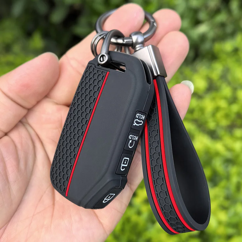 Schutzhülle für Kia K5 K3 KX1 Ceed Schlüsselgehäuse für Kia NIRO Stonic Sonet Soul Proceed Soul 3 Schlüsselanhänger Silikon Autoschlüsselhülle