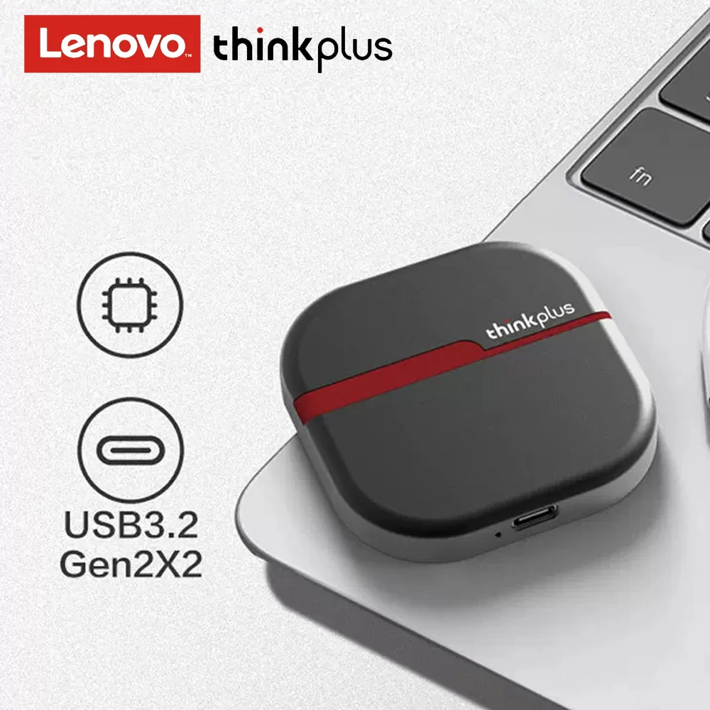 LENOVO-Disque Dur Externe Thinkplus, Capacité de 512 Go, 1 To, 2 To, Type C, Vitesse de Lecture PSSD, Jusqu'à 2000 MBumental, USB 3.2, Isabel 2