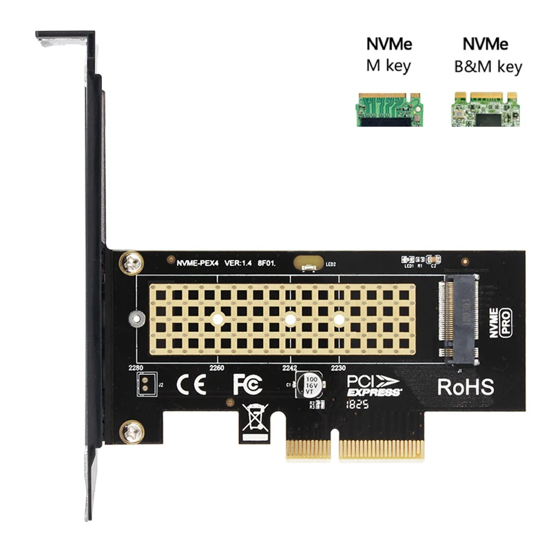 yZ[zM.2 NVMe SSD - PCIE x1 x4 A_v^[J[h 2280 SSD PCIe 3.0/4.0 gJ[h fXNgbvPCp PCI-E GEN4 16Gbps tXs[h
