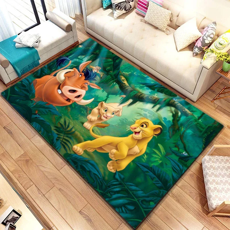 Alfombra caprichosa con temática de Savanna: ideal para habitaciones de niños, salas de estar y decoración del hogar |   Adorable tapete de dibujos animados como regalo